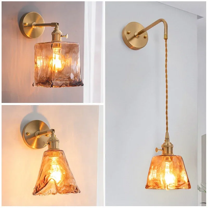 

DORIAN Nordic Brass Wall Lamp Indoor Living Room Bedroom Bedside Lamp Modern Hotel Corridor Hallway Wall Lamp