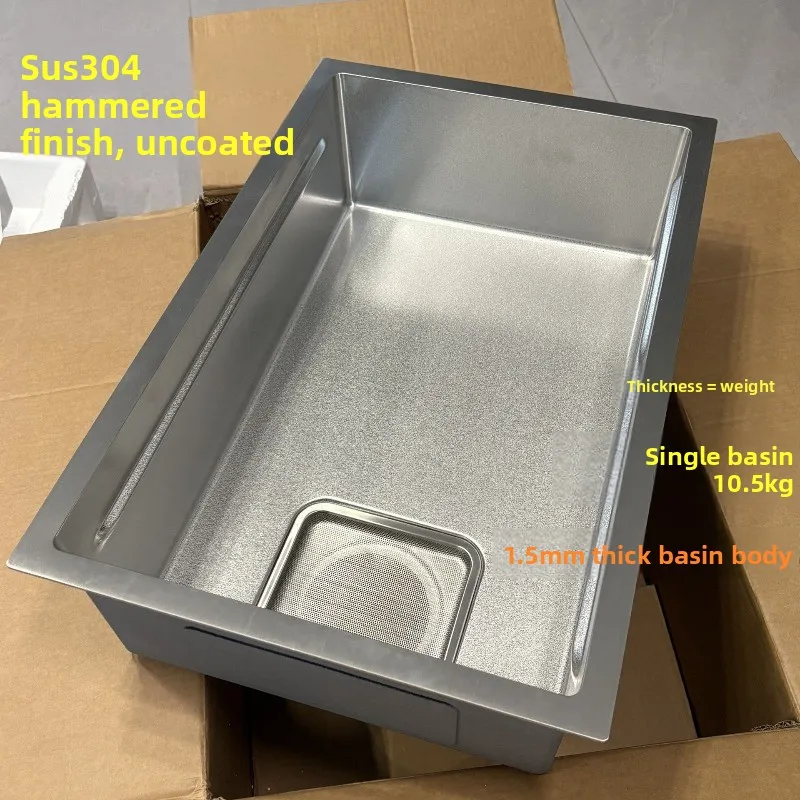 1.5 Hammer primary color narrow side 304 stainless steel sink kitchen sink