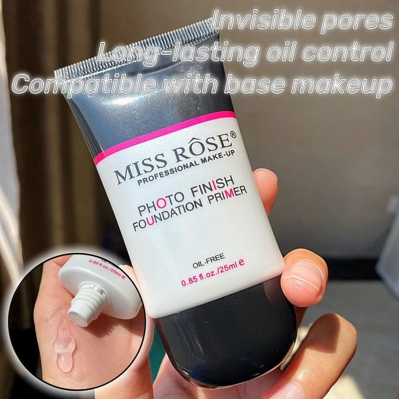 Missrose Isolation Cream Makeup Primer Brightens Invisible Pores Oil Control Waterproof Sweatproof Non-stuck Powder 25ml