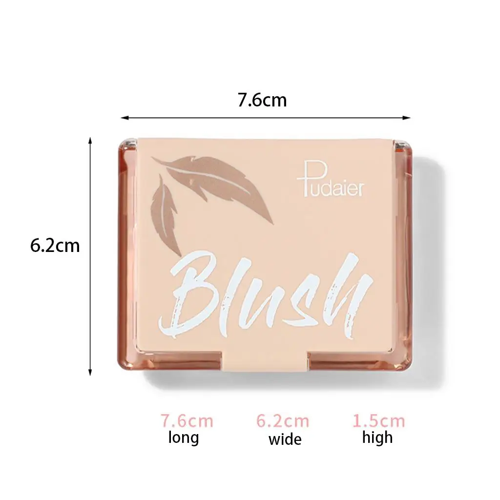 Paleta do makijażu twarzy z pojedynczym kolorowym różem, naturalnie poprawiająca koloryt, kosmetyki do policzków.