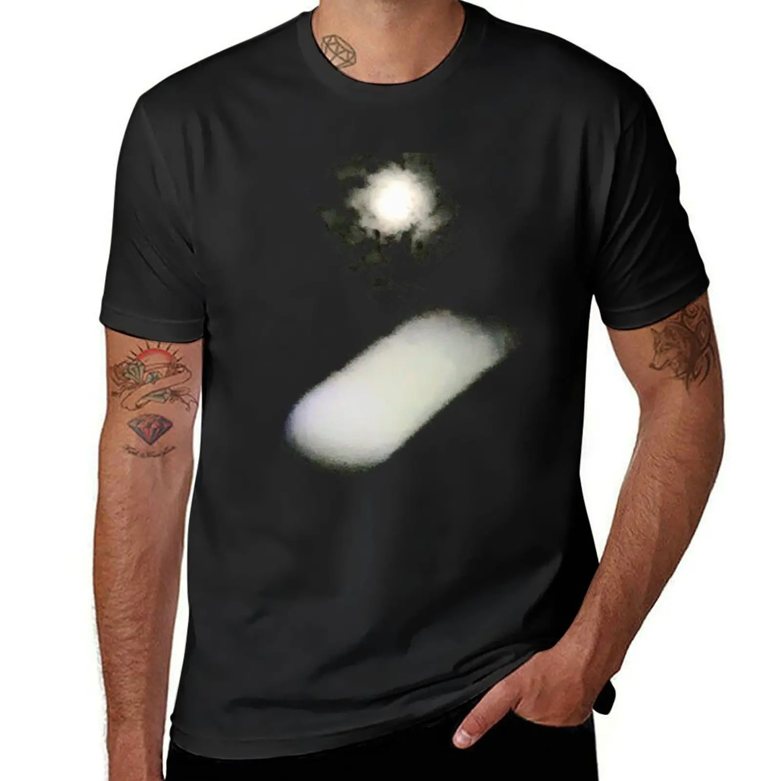 No. 2 Spirit Moonlit Flyby.Authentic, Paranormal Items of Spirit, Ghost Orb.Intended to print on black items only. T-Shirt