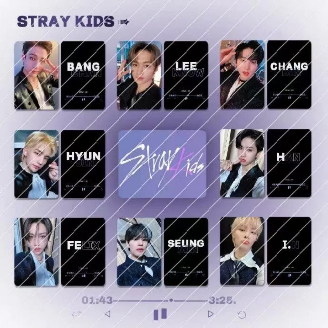 

SKZOO In Stock Kpop Stray Kids Fan Made Photocards Bangchan Lee Know Seungmin I.N SKZOO ID Cards 3 Inch