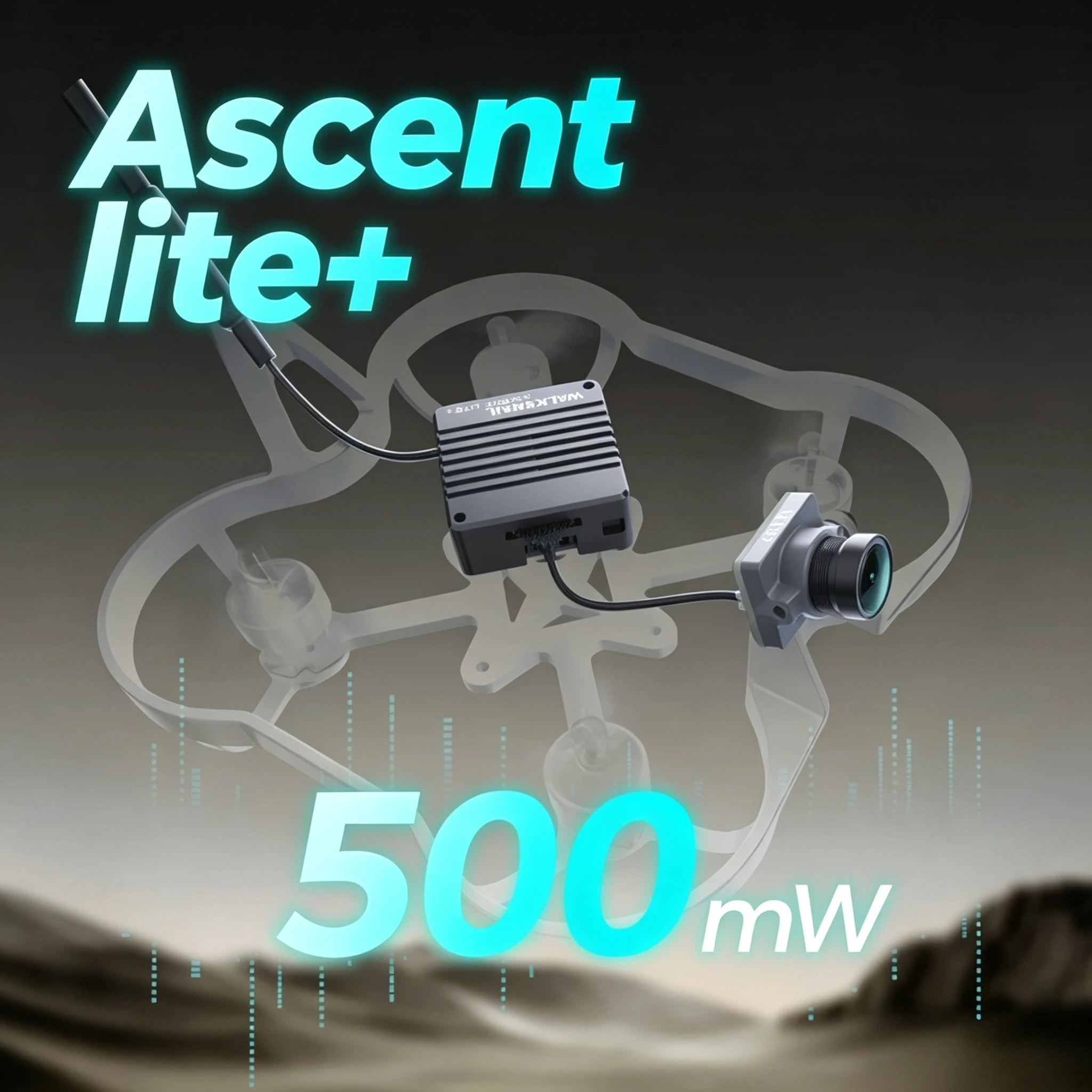 Walksnail Ascent Lite+ VTX Camera Kit,500mW Digital FPV System 1080P 120fps 35ms Low Latency 8KM Range for FPV Quad