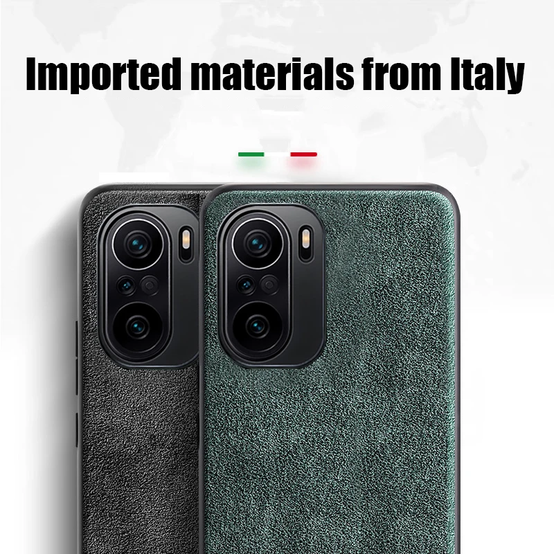 Luxury Leather Suede Phone Case For Xiaomi Mi 10S 10 11 12 Lite Ultra Redmi Note 11 9 8 K20 K30 K40 Pro Poco F3 M4 Pro TPU Cover