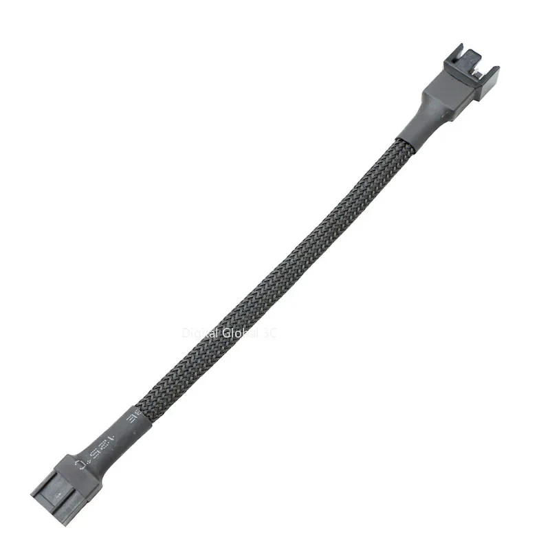 4-Pins Pwm Ventilatorkabel 1 Tot 2/3/4 Manieren Splitter Zwarte Mouw 27Cm Verlengkabel Connector Pwm Verlengkabels