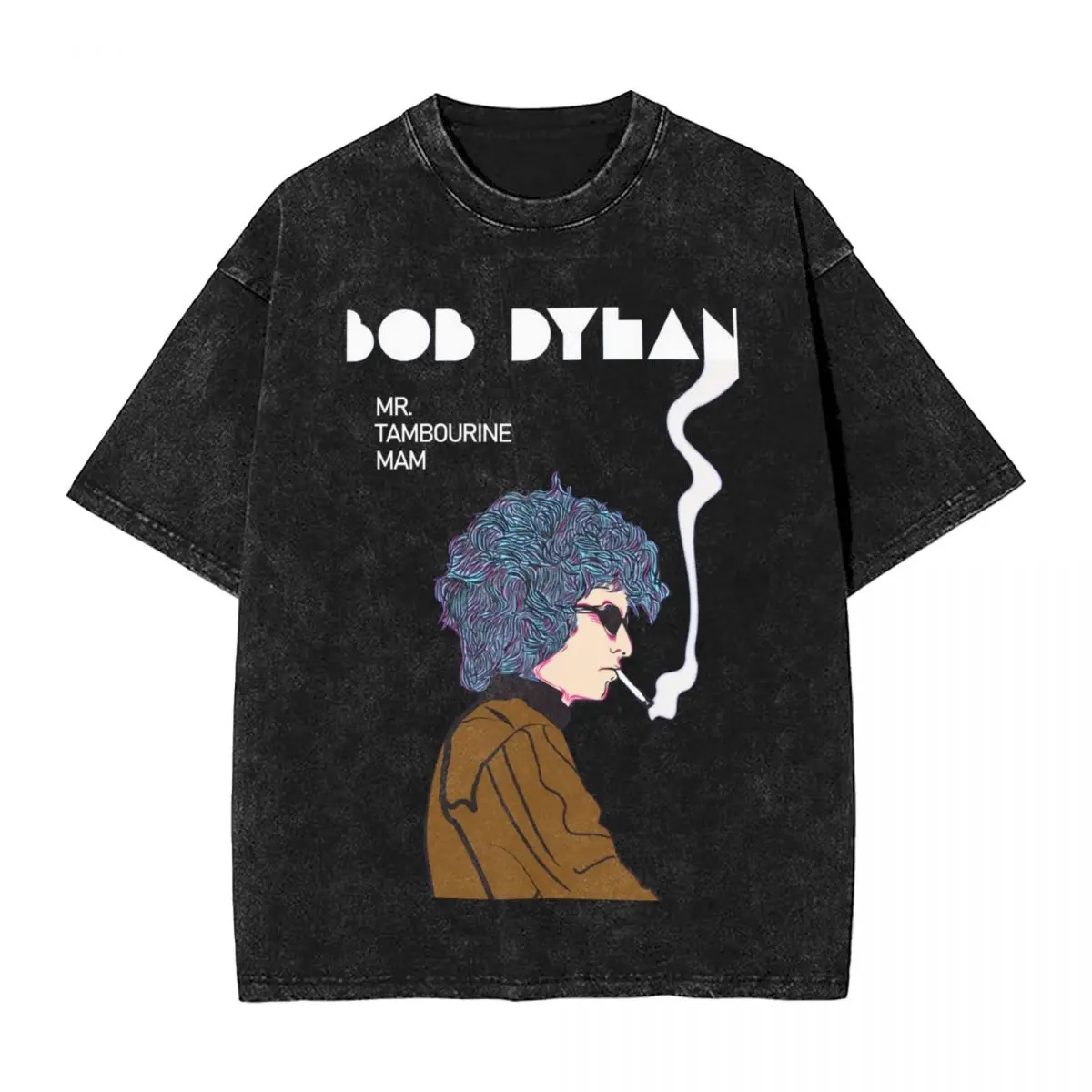 Bob Dylan T-Shirt Summer MR TAMBOURINE MAM ALBUM Y2K Retro T-Shirts 2024 Cotton Fashion Tshirt For Male Short Sleeve Print Tees