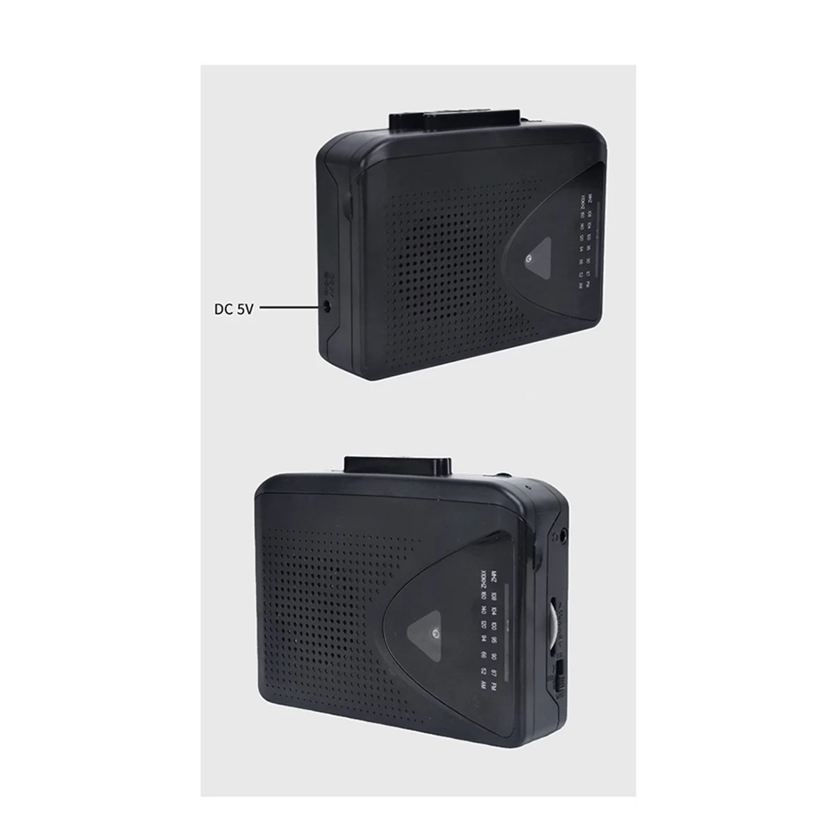AT42 Portable Cassette Player AM/FM Radio Dual Power Options and Strong Signal Reception Ideal for Music and News Enthusiasts