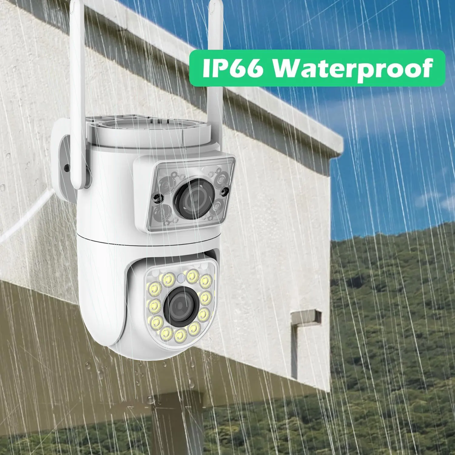 8MP V360Pro APP Dual เลนส์ไร้สาย PTZ Alarm กล้องโดม IP สี AI Humanoid Detection Home Security กล้องวงจรปิด Baby Monitor