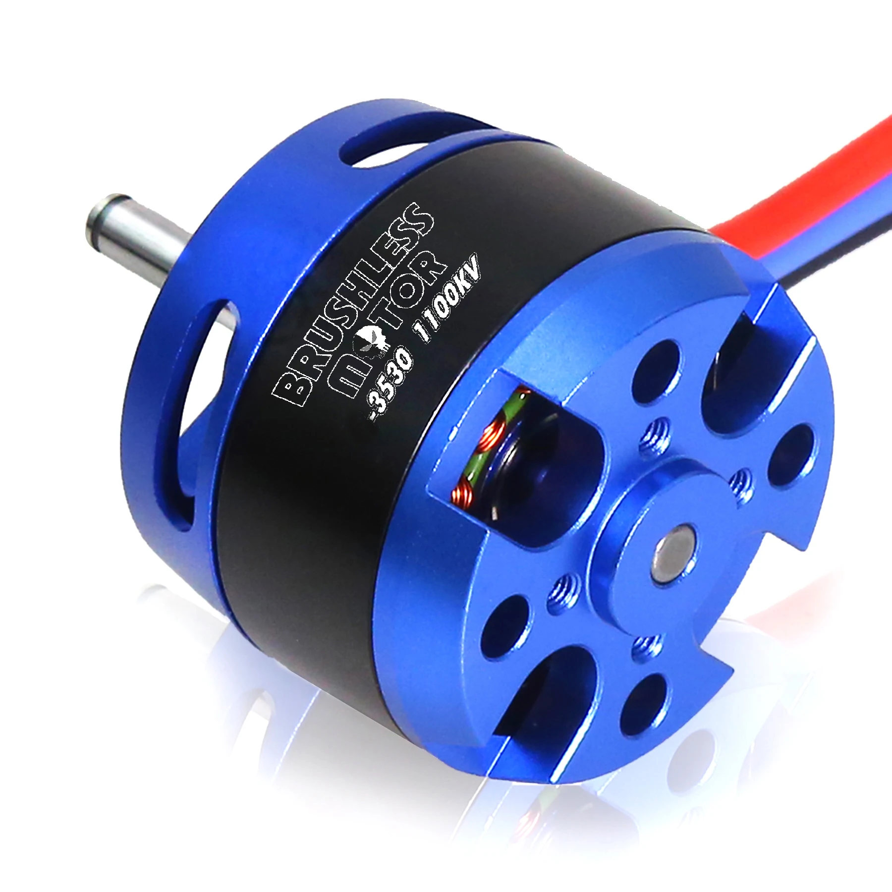 Brushless Motor, 3530‑1100KV Metal  High Efficiency Compatible for RC Remote Control Aircraft Modeling Accessories