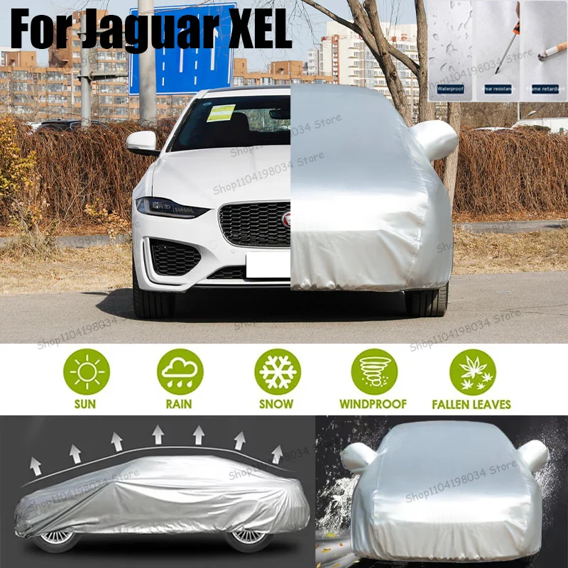 

For Jaguar XEL Auto Anti snow Anti dust Sunscreen Anti-uv Anti peeling paint And Anti Rainwater 210t car cover Car cover