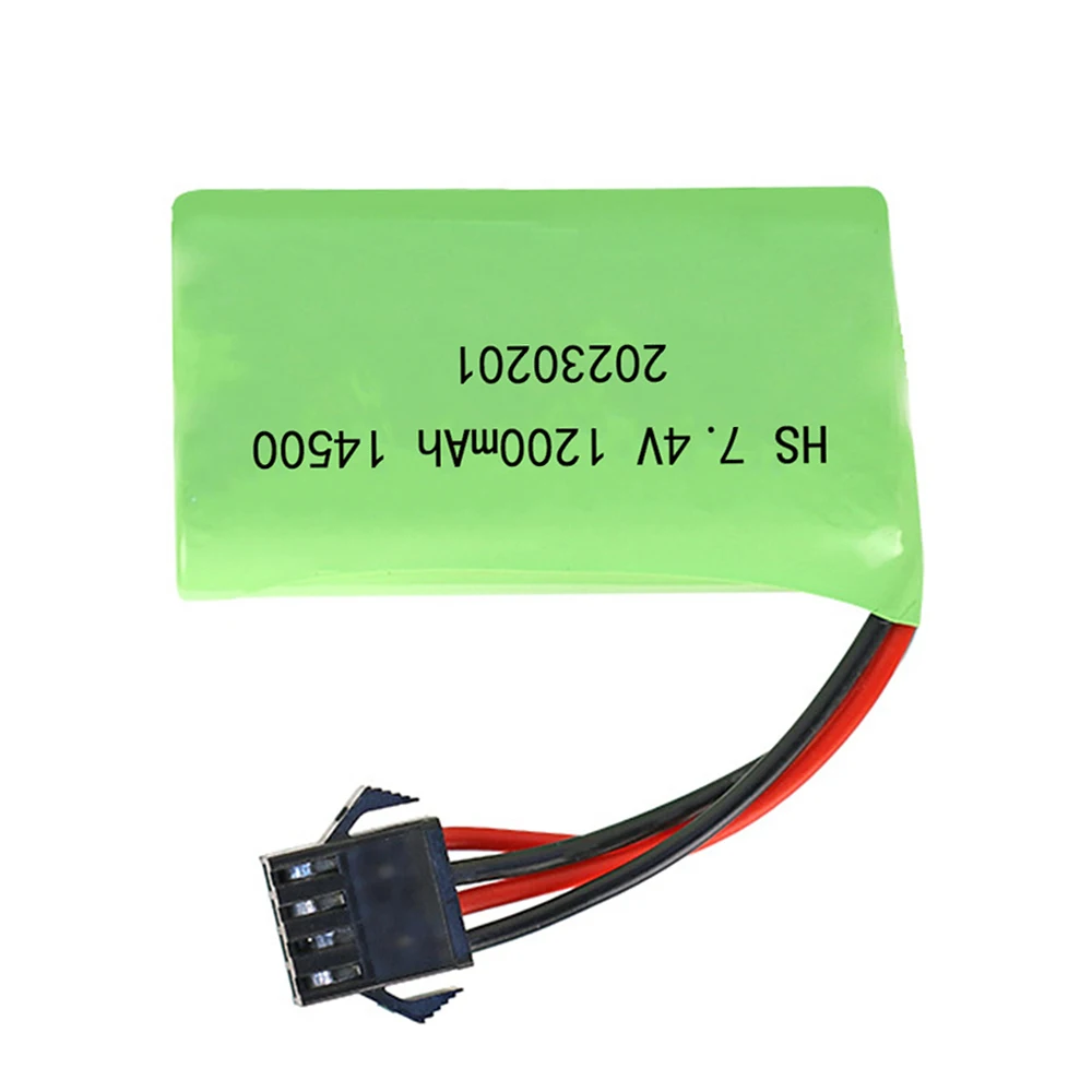 Batteria agli ioni di litio 7.4V 1200mAh 14500 batterie per elicottero telecomandato quadcopter RC auto camion giocattoli parti con spina SM-3P