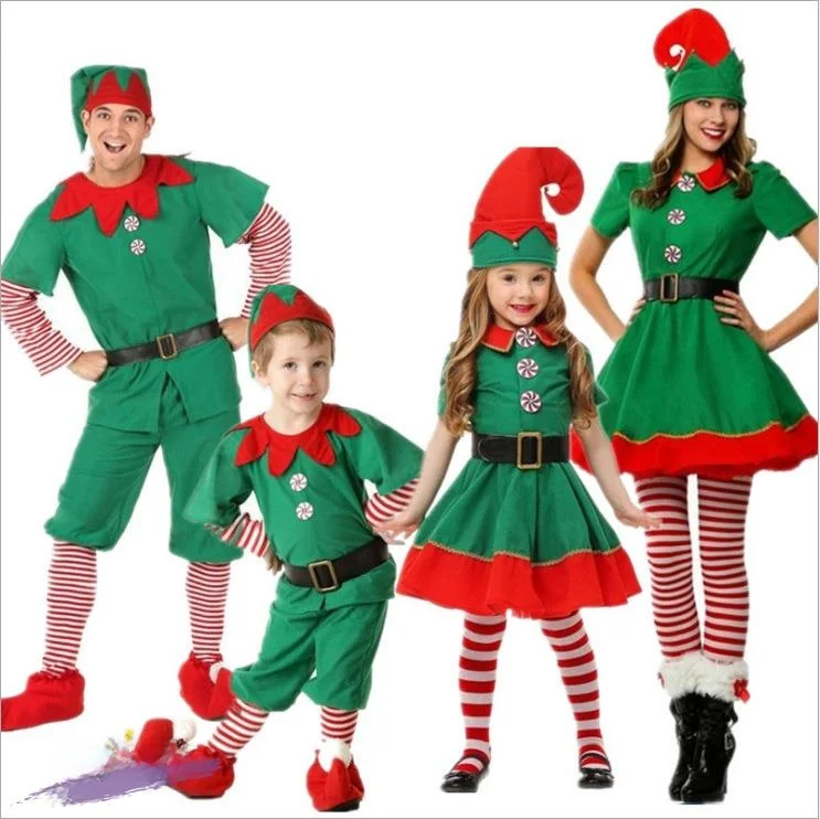 

Christmas Costume Elf Suit Halloween Adult Party Performance Cosplay Dance Christmas Attire New Arrival Women's Ethnic Wear