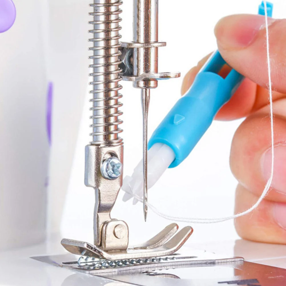 

2pcs Automatic Needle Threader Portable Sewing Tool For Embroidery Cross Stitch Quilting Crafting Jewelry Making Needle