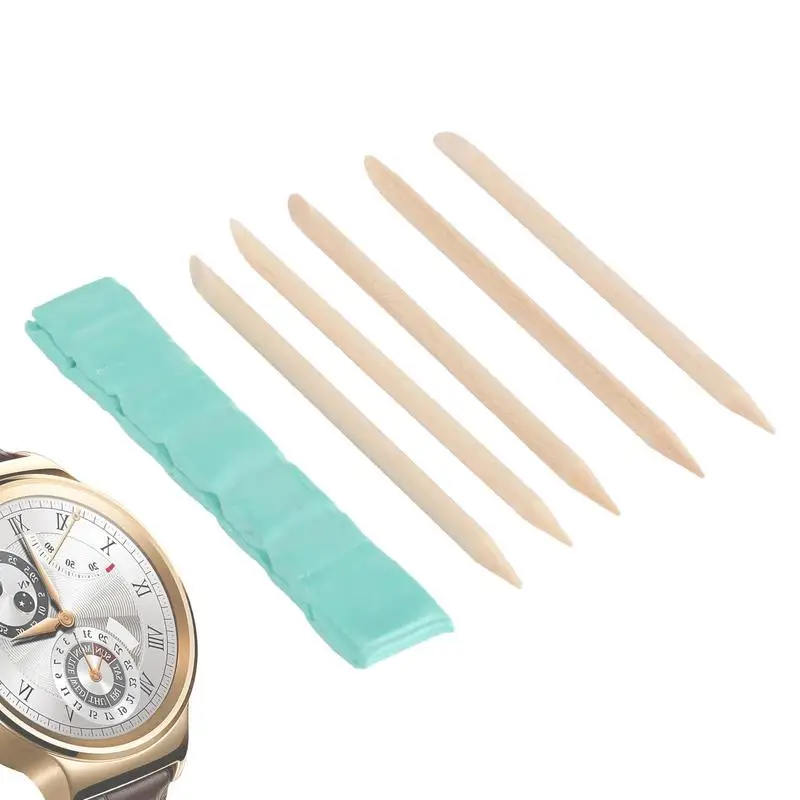 Watch Cleaning Putty 6PCS Professional Watch Cleaner Kit Oil Grease Remover Watchmaker Tools For Watch Cleaning And Repair