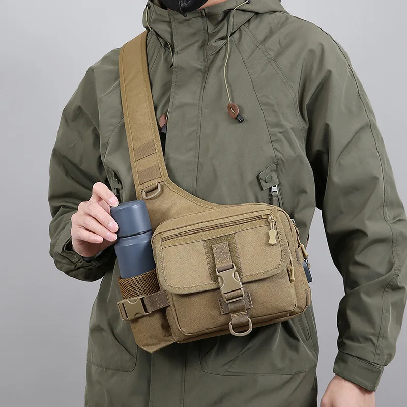 

High Quality Men's Multi-Functional Outdoor Shoulder Bag Male Casual Small Crossbody Sport Tactical Daypack