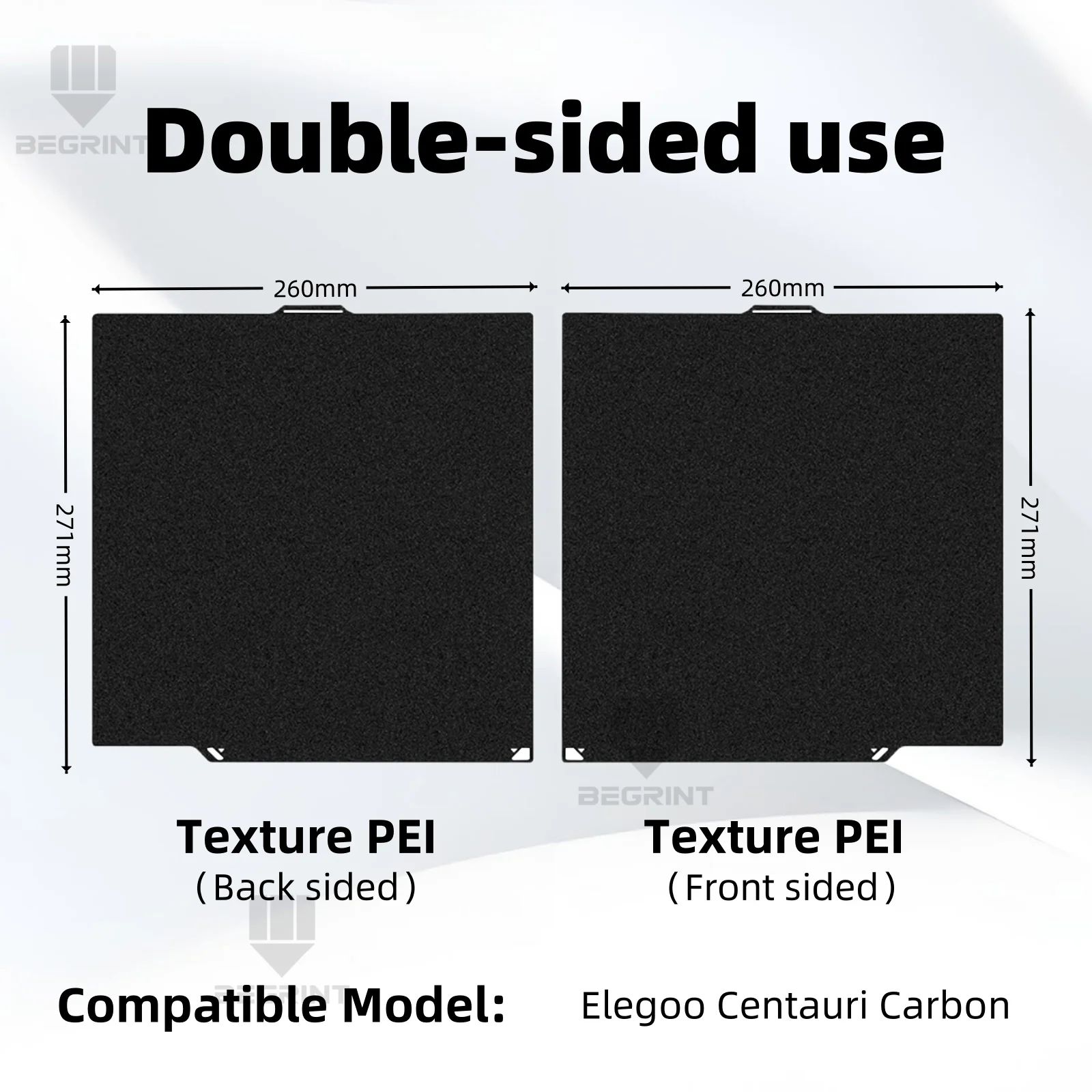 สร้างแผ่นสําหรับ Elegoo Centauri Carbon PEI Texture PET PEO คาร์บอนไฟเบอร์ Heatbed แผ่นสําหรับ Centauri คาร์บอน 3D เครื่องพิมพ์อุปกรณ์เสริม