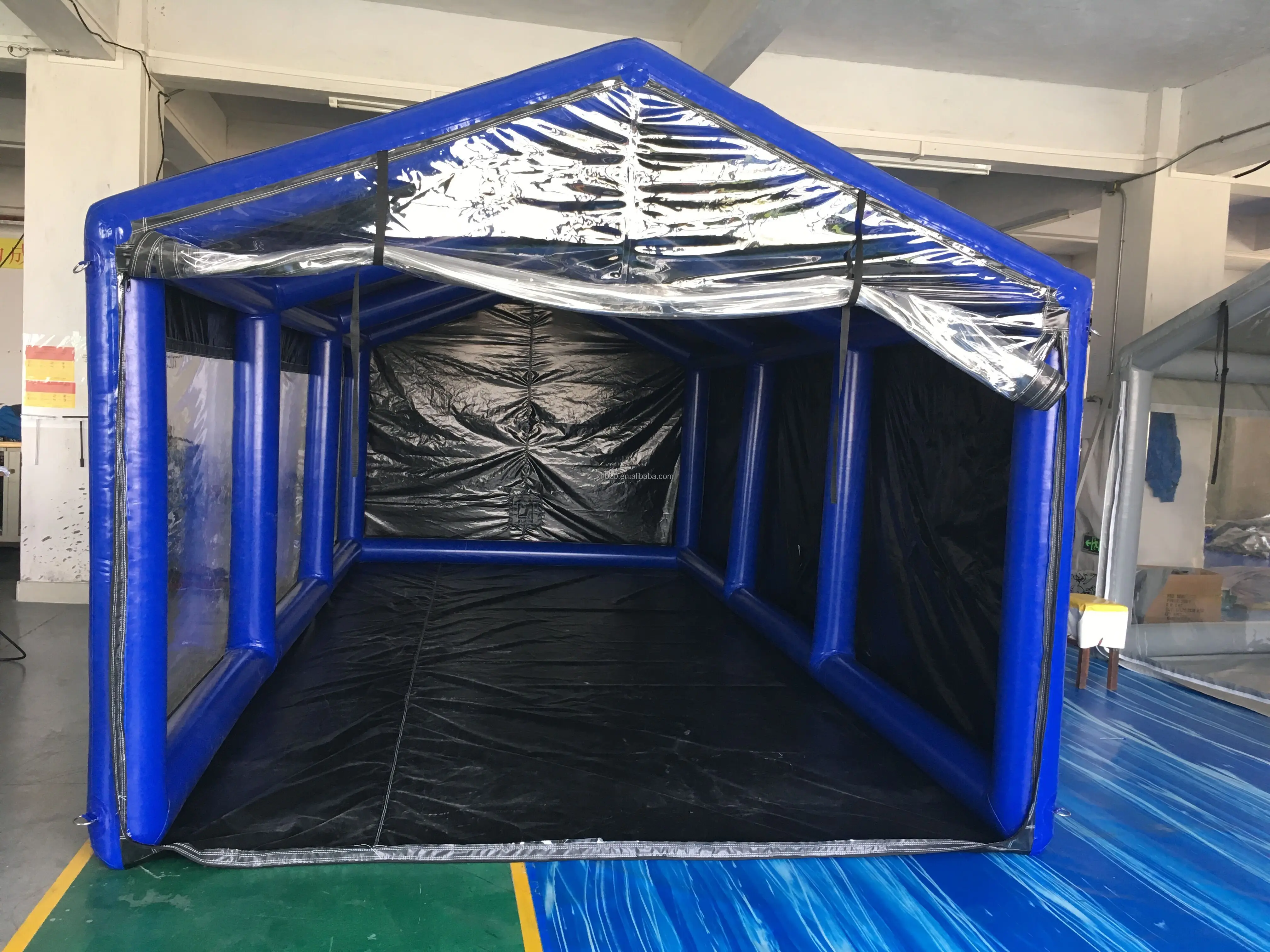 External Outdoor Cover Air Sealed Transparent PVC Storage Inflatable Car Shade Tent Foam Tent