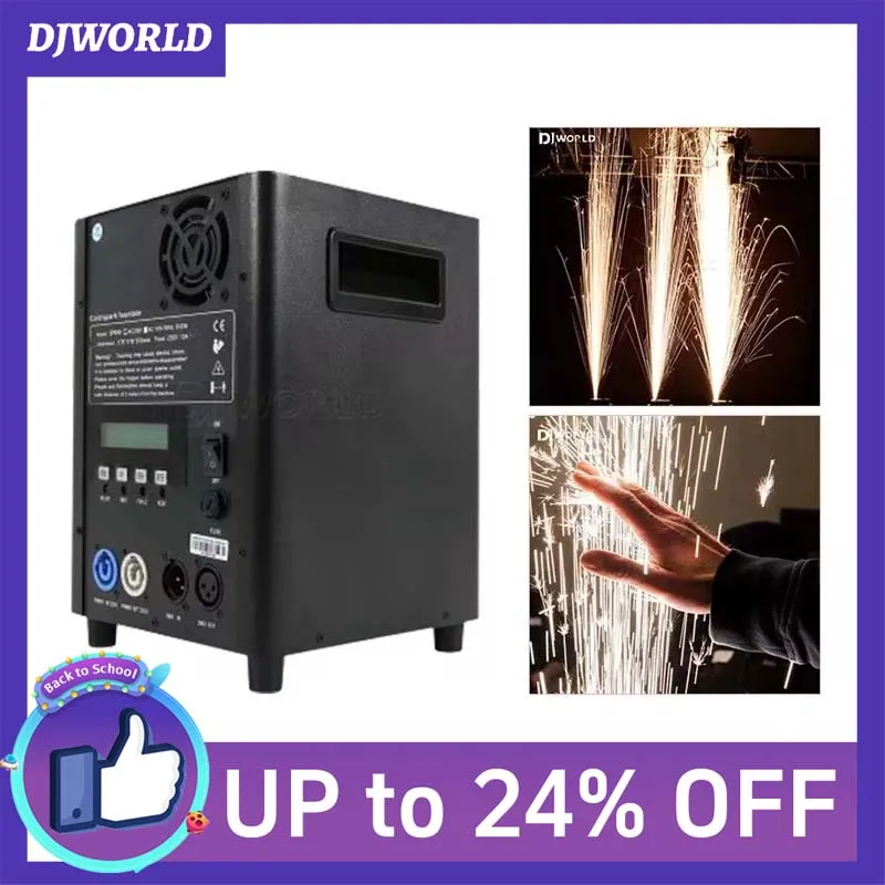 

650W Cold Spark Firework Machine Fountain Sparkler Machine Stage Effect Remote DMX Control Wireless for DJ Event Party Wedding