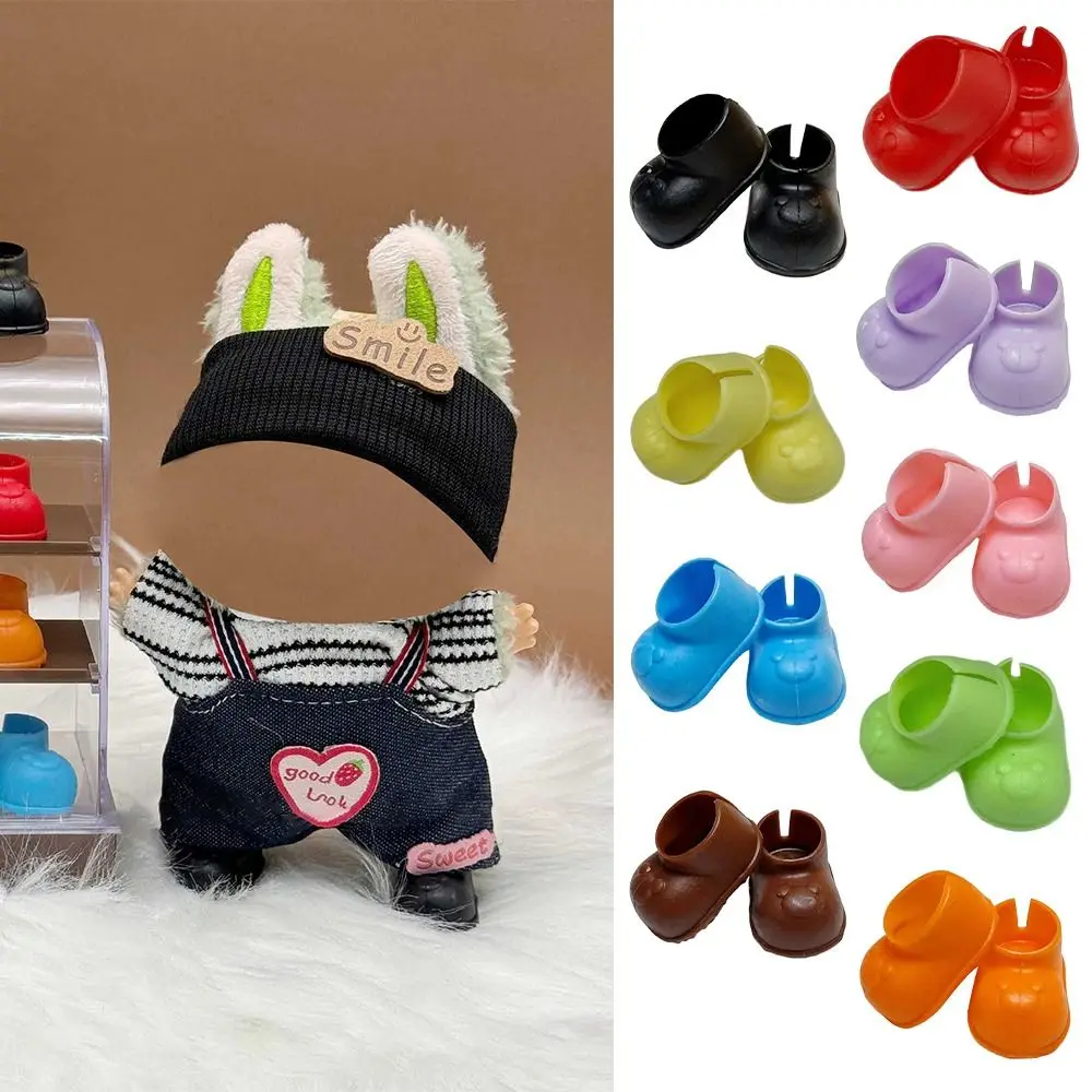 

New Hand-made For 17CM Labubu Shoes Plastic Dressing Replacement Rain Boots DIY Multiple Styles Doll Accessories Doll Toys
