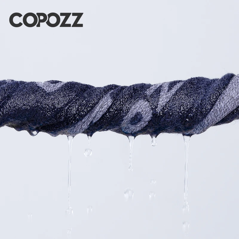 COPOZZ hiver hommes femmes chaussettes de Ski thermique laine chaude cyclisme football Snowboard chaussettes épaissi haut Tube Absorption d'humidité chaussettes