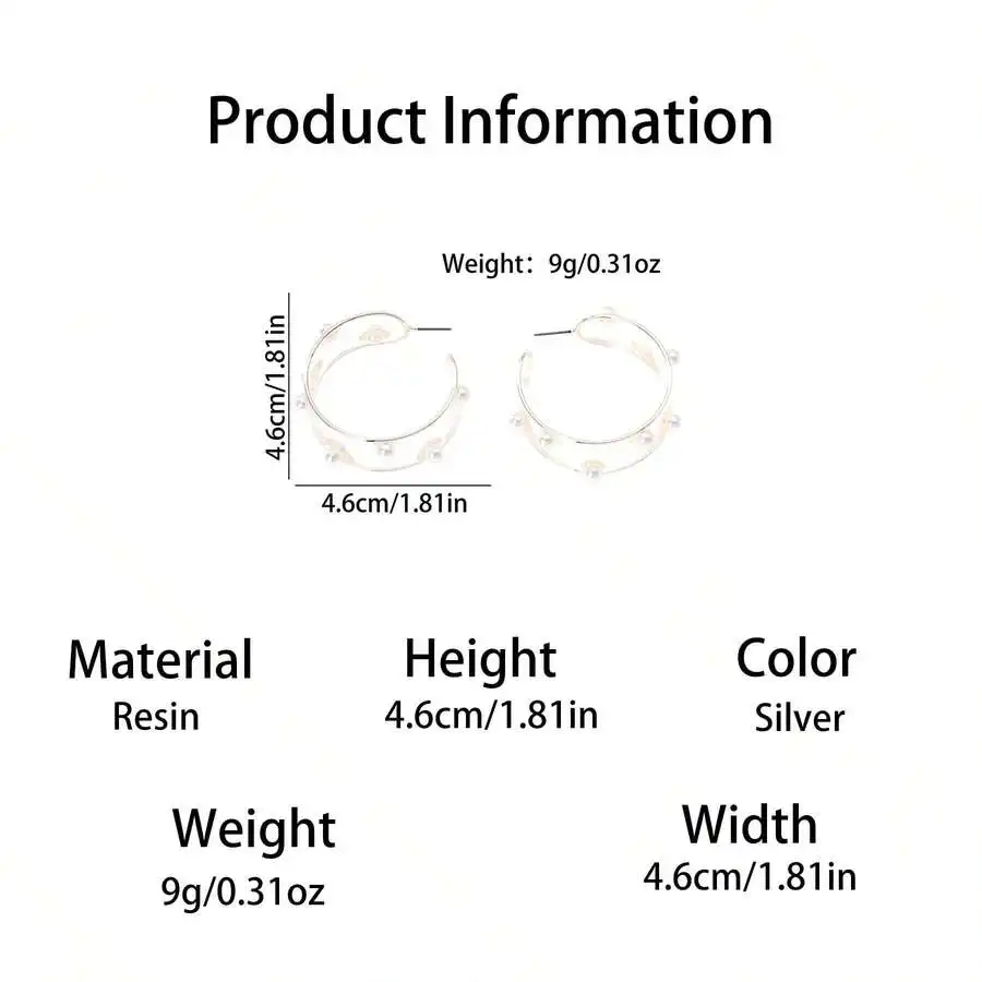 

Elegant Hoop Earrings For Women Daily Wear Fashion Jewelry
