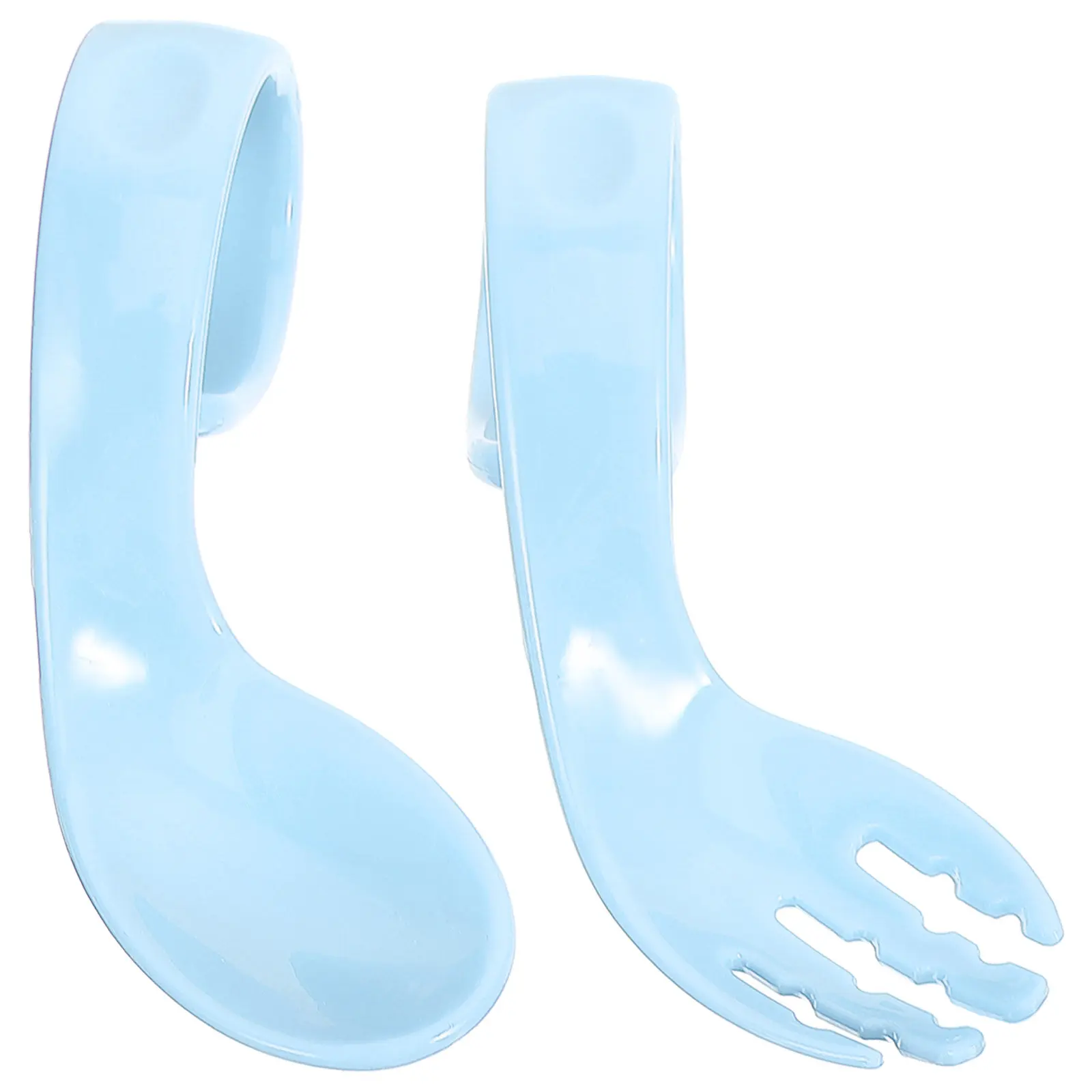 

1 комплект: набор вилок и ложек для кормления малышей, термостойкие столовые приборы из полипропилена, обучающие инструменты, легкие принадлежности для кормления младенцев