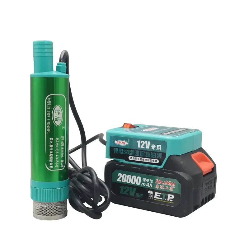 بطارية ليثيوم 12 فولت مضخة ديزل مزدوجة الأغراض مضخة زيت السيارة الكهربائية