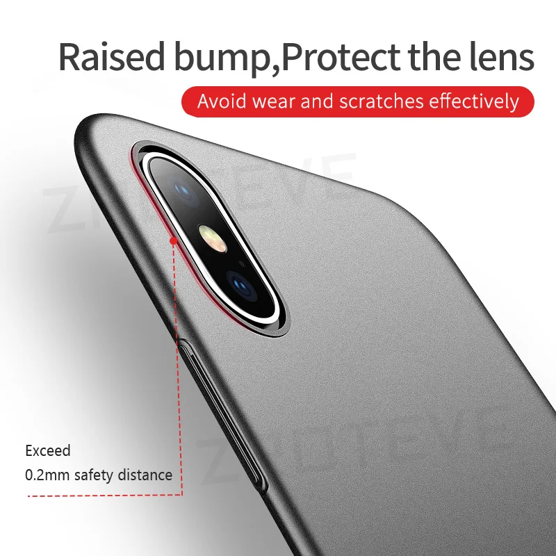 For iPhone X XS XR Case ZROTEVE Luxury Ultra Slim Frosted Hard PC Cover For Apple iphone XS Max 10 iPhonex iPhone10 Phone Cases