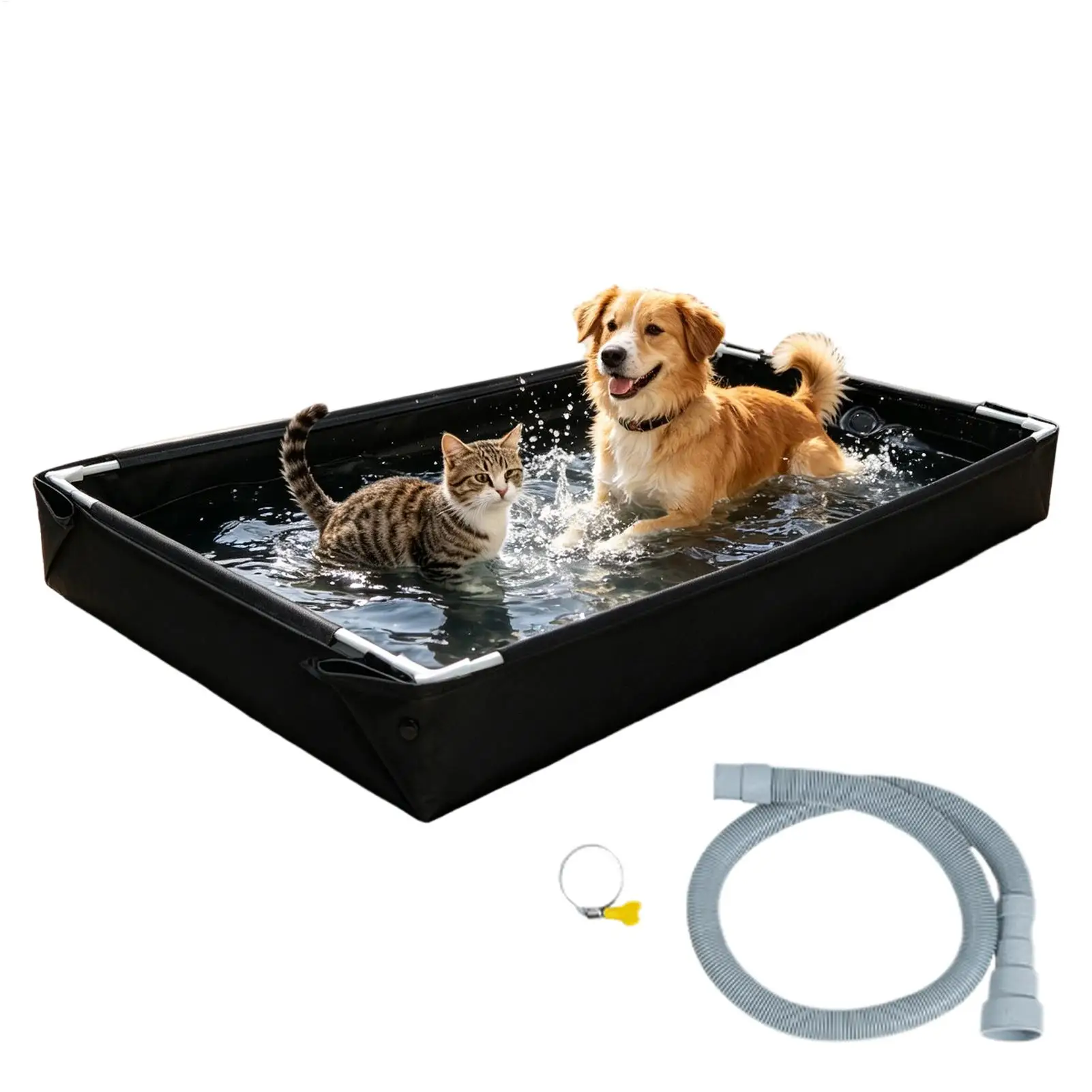new Outdoor water play and sand pool, children's fishing bowl toy, educational play pool for kids, home stand angled pool