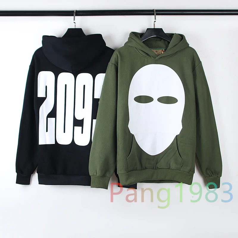 High Street Retro Kanye Hoodie Men Women Best Quality Word Count Large Logo Printed Hooded Sweatshirt Versatile Pullovers