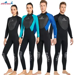 Men 3MM Neoprene Wetsuit One-piece Warm Women Full-body Wetsuit Surfing Swimsuit Water Sports Scuba Diving Snorkeling Wetsuits