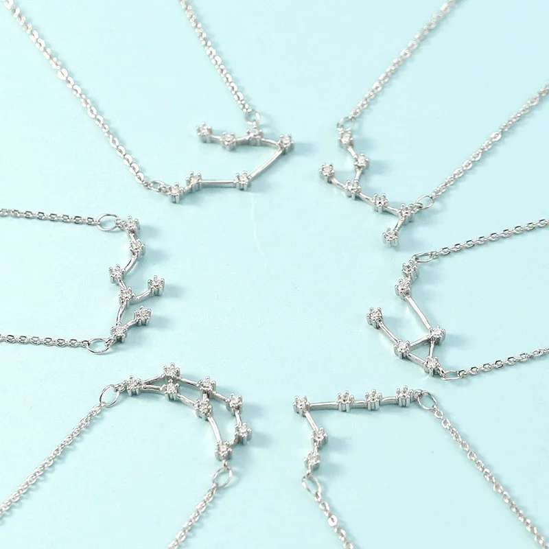 Fashionable and romantic zodiac symbol necklaces: minimalist, luxurious, unique and versatile collarbone-length jewellery