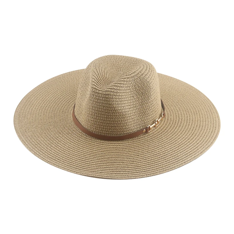 Hat Hats for Women Beach Bucket Hat Caps Women Sun Cap Wide Brim Straw Summer Sun Hat Chain Casual Panama шляпа женская летняя