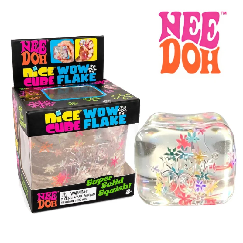 2026 Schylling Needoh Nice Cube Sensory Fidget Cube Stress Relief Anxiety Sensory Tool for Focus ADHD Office Desk Calming Gadget