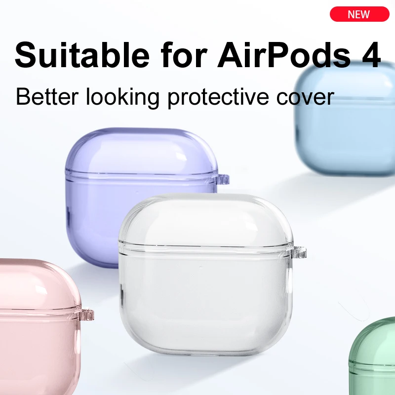 Capa protetora para apple airpods4 fone de ouvido caso proteção airpod pro2 novo tipo de cordão ativo redução ruído fone de ouvido prot