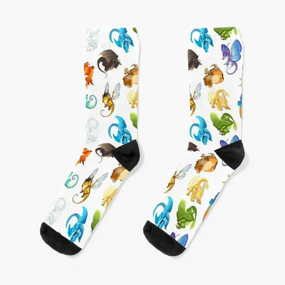 Wings of Fire Pattern Socks sports and leisure Run moving stockings Male Socks Women's