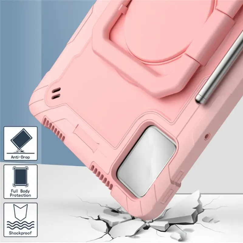 Efficient New Tablet Case For Lenovo Tab M11 TB331FC Pad 11Inch 2024 Swivel Bracket Handle With Shoulder Strap Case