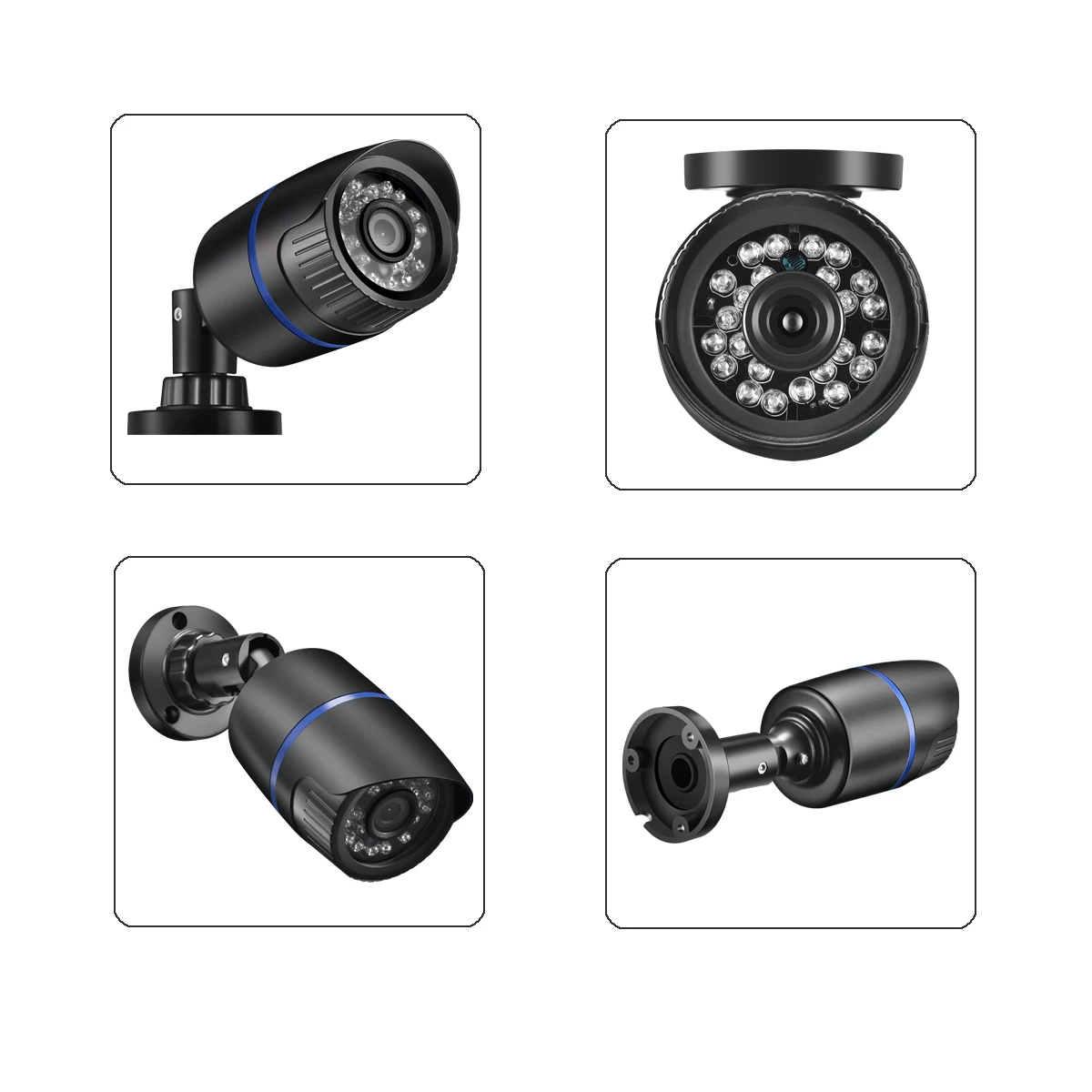 

AZISHN 1080P AHD камера безопасности 2 шт. 2MP/5MP пуля уличная взрывозащищенная ИК-видеокамера ночного видения CCTV