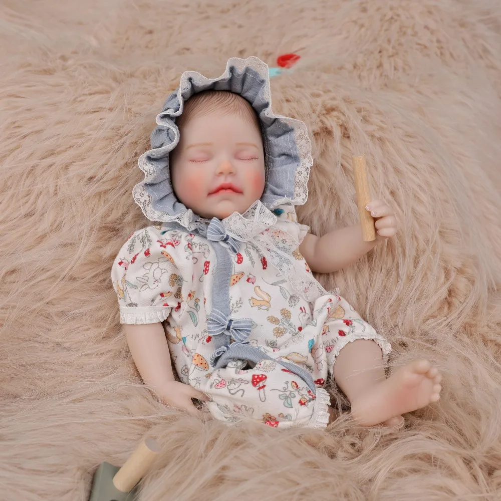 12 Inch Full Vinyl Reborn Baby Doll Realistic Newborn Toy Figure Gift for Kids