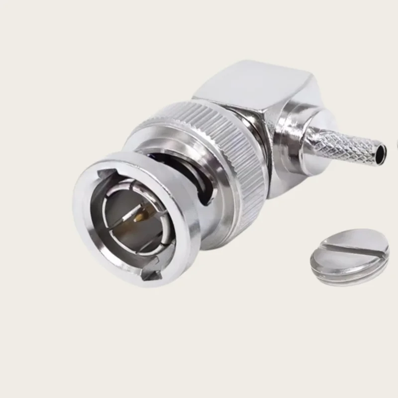 BNC Male Right Angle Elbow 75 Ohm RF Connector for 75-1.5 RG316 RG179 Cable - Electronic Component