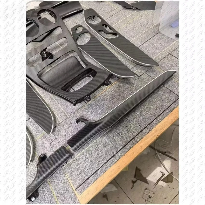8-Piece set of truly matte carbon fiber interior for the  C-Class GLC (W205/W253)