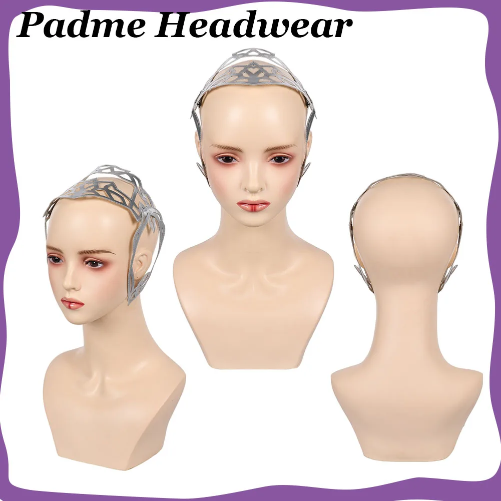 

Padme Косплей Амидала повязка на голову ролевая игра фильм космическая битва костюм аксессуары головные уборы для женщин маскировка головной убор Хэллоуин