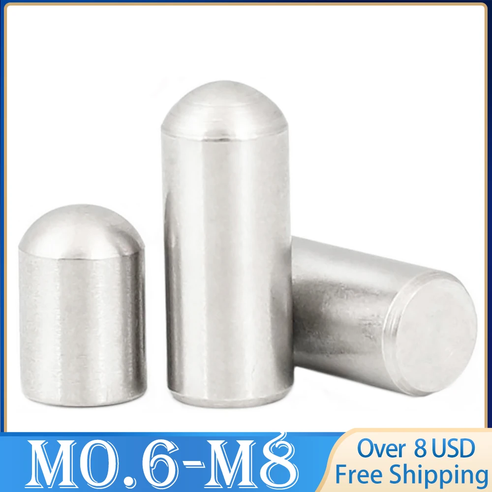 5 ~ 10pcs  M0.6 M0.8 M1 M1.2 M1.5 M1.8 M2 M2.3 M2.5 M2.8 M3 M4 M5 M6 M8 304 Stainless Steel Cylindrical Pin Locating Dowel A2-70