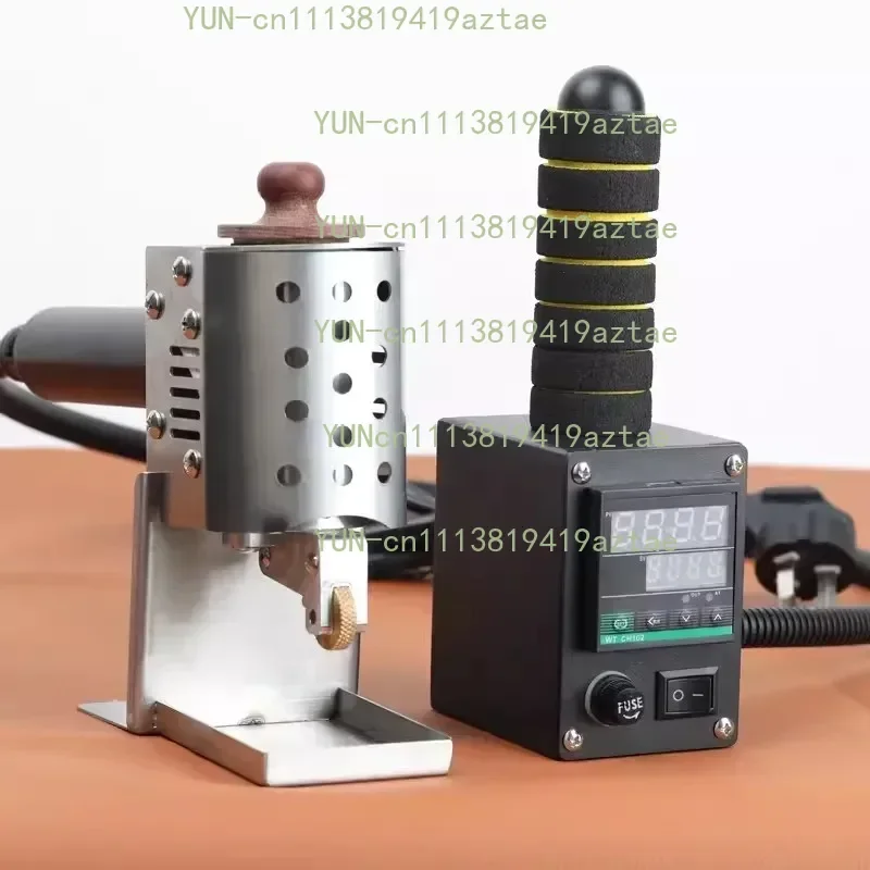 Portable Leather Bag Glue Applicator Hand-push Hot Melt Glue Rolling Machine Digital Display Temperature Control WT-90TJ