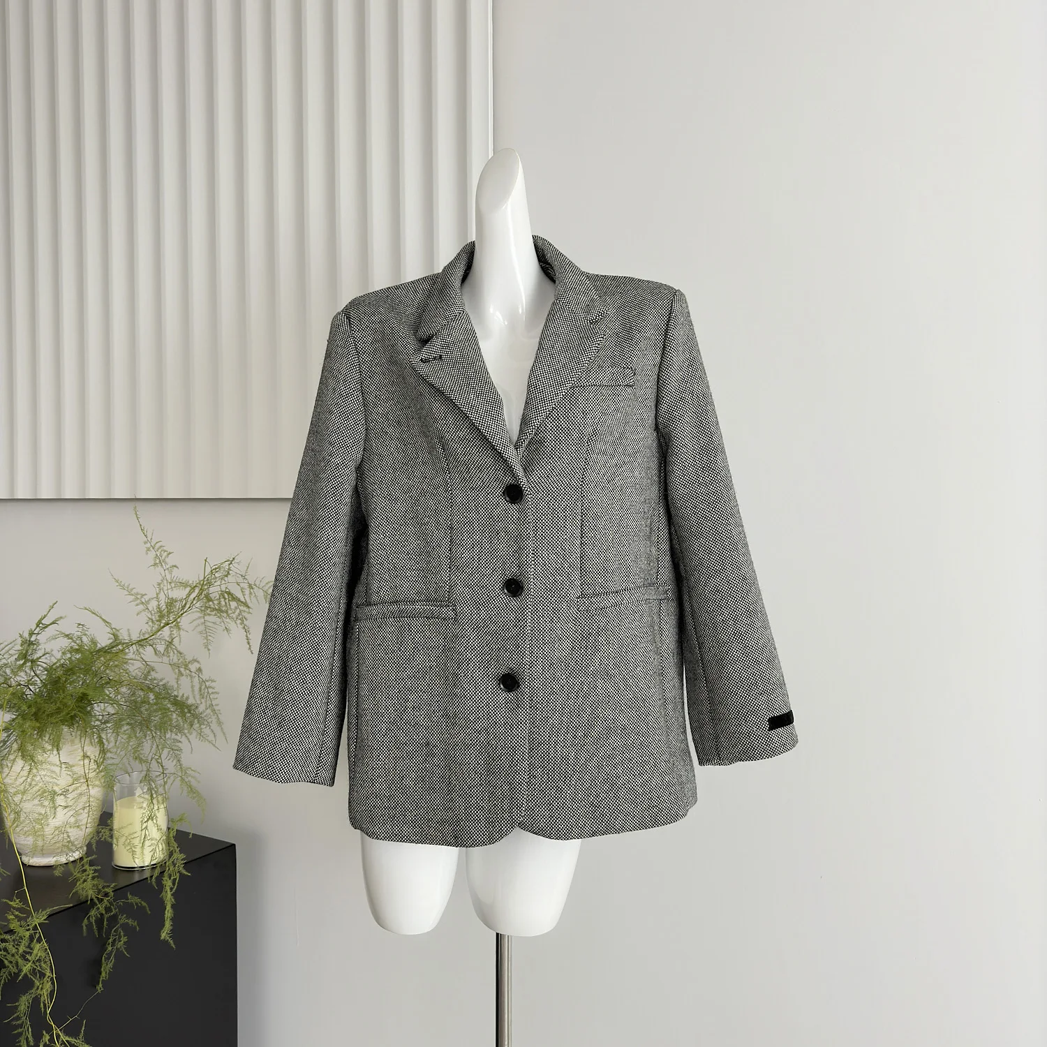 UNXX-Veste en laine trempée pour femme, blazer femme, manteau femme de bureau, haut de gamme, drapeau rétro, petit manteau décontracté, haute qualité, nouveau, automne