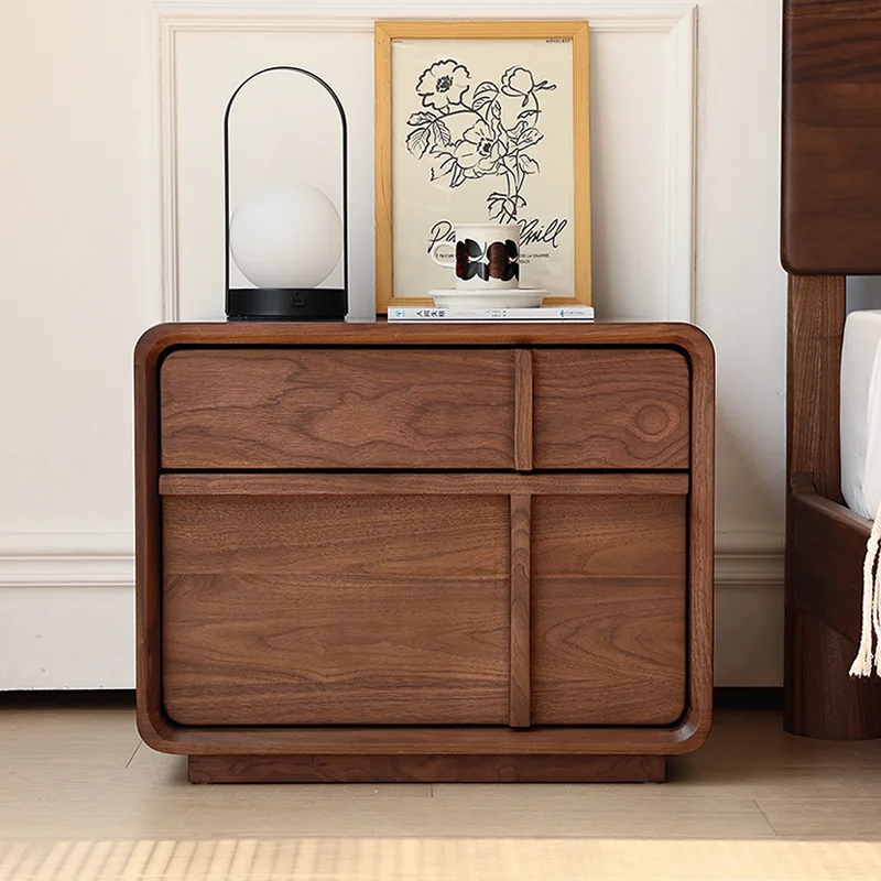 All solid wood bedside table