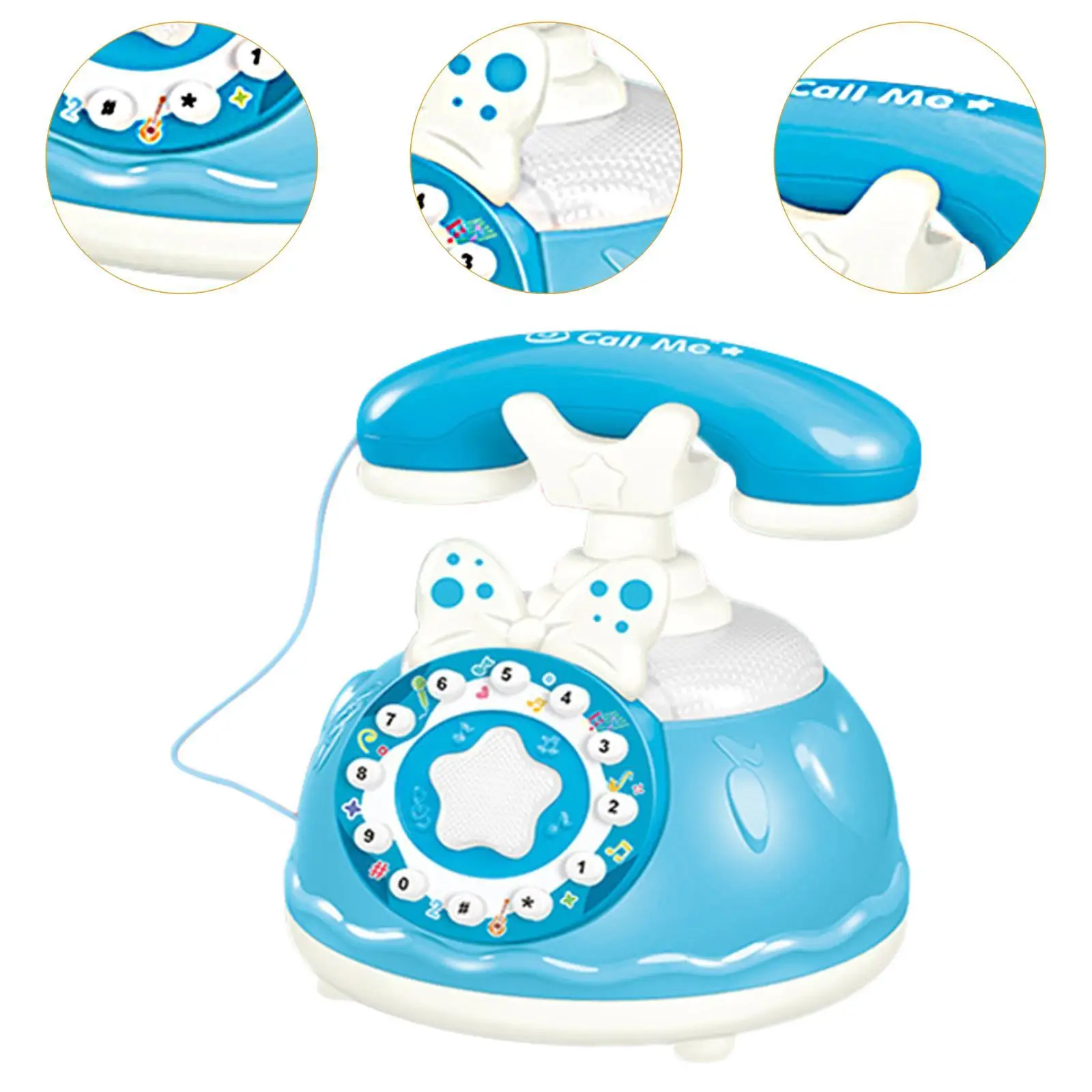 Brinquedo de telefone de bebê fingir jogar presente brinquedo de telefone de bebê para idades de 3 crianças