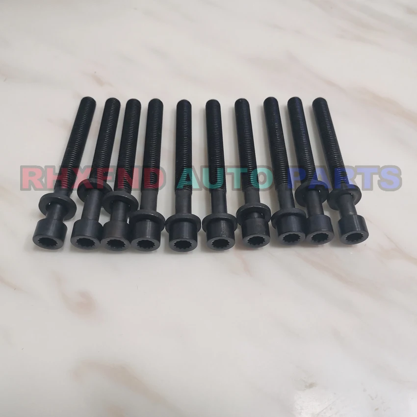 

12pcs CN / DE / NC 3D / AAS 1T AAT ABP AEL BBR cylinder head bolt for AUDI 100 avant/A6 avant/A8 avant/S6 avant quattro 2.5 TDI