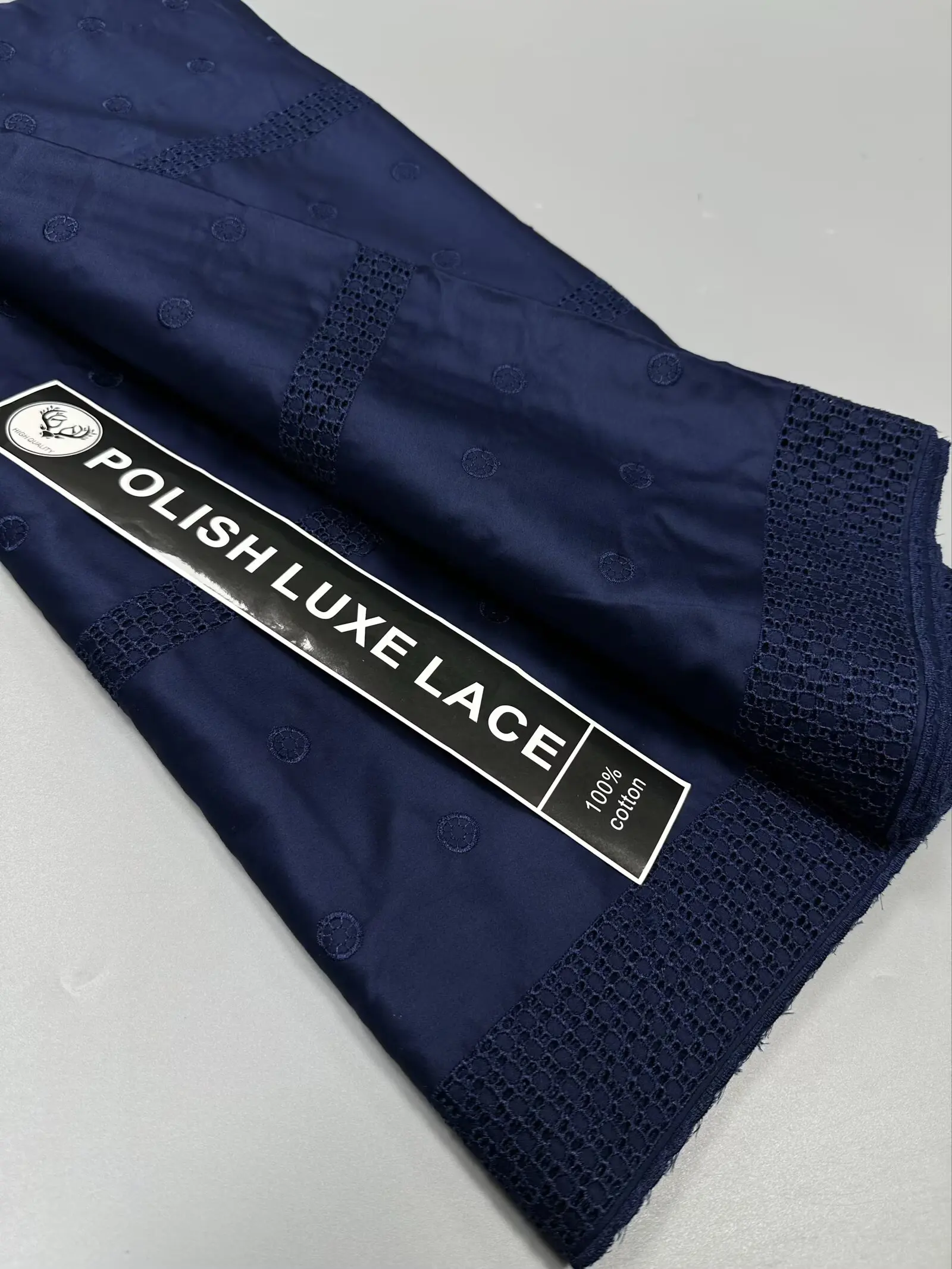 

Роскошная нигерийская 100% хлопковая польская атласная ткань для вышивки, высокое качество, швейцарская вуаль, кружевной материал для мужчин, шитье в стиле Дубая