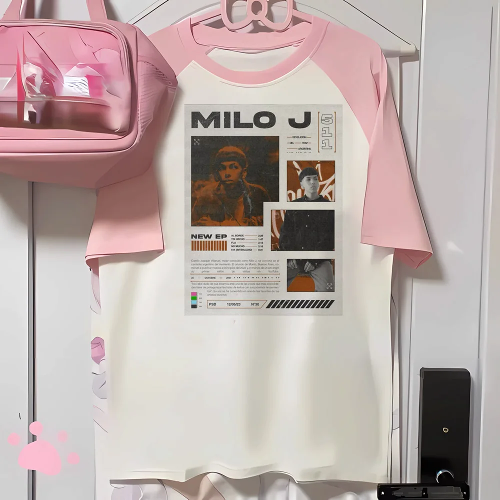 Milo j t-shirts women pattern youthful streetwear tshirt female comic clothes